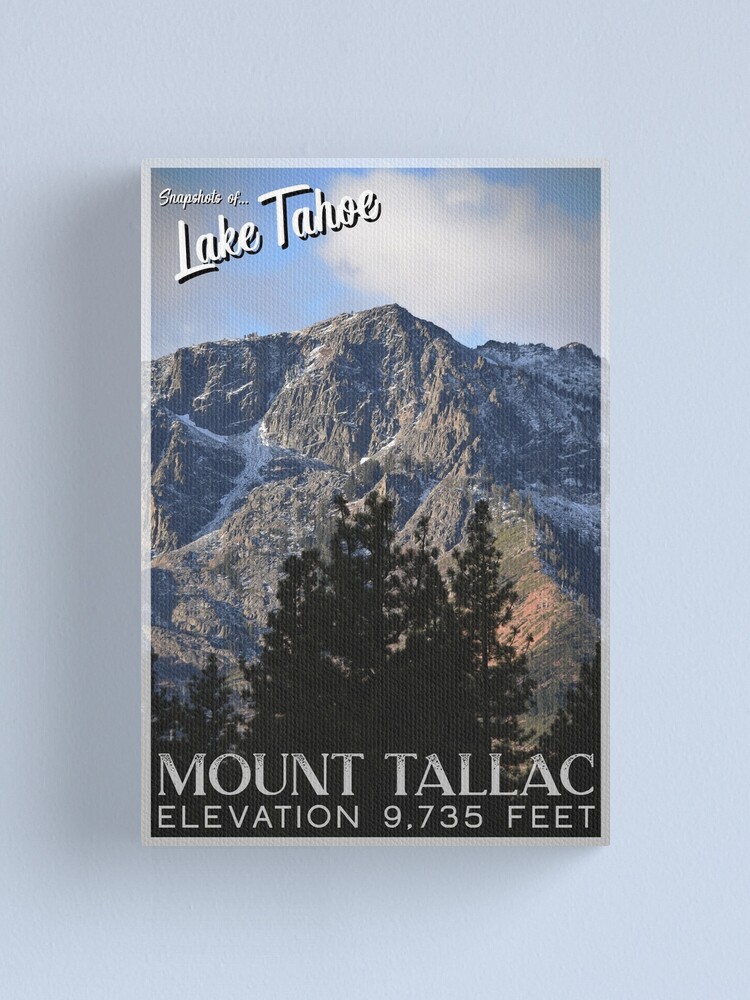 Alternate view of Snapshots of Tahoe: Mount Tallac Canvas Print