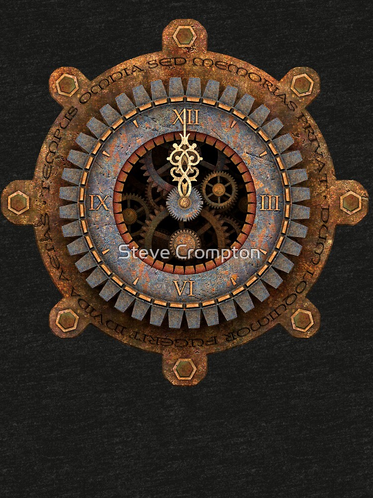 Infernal Steampunk Vintage Clock Face by SC001