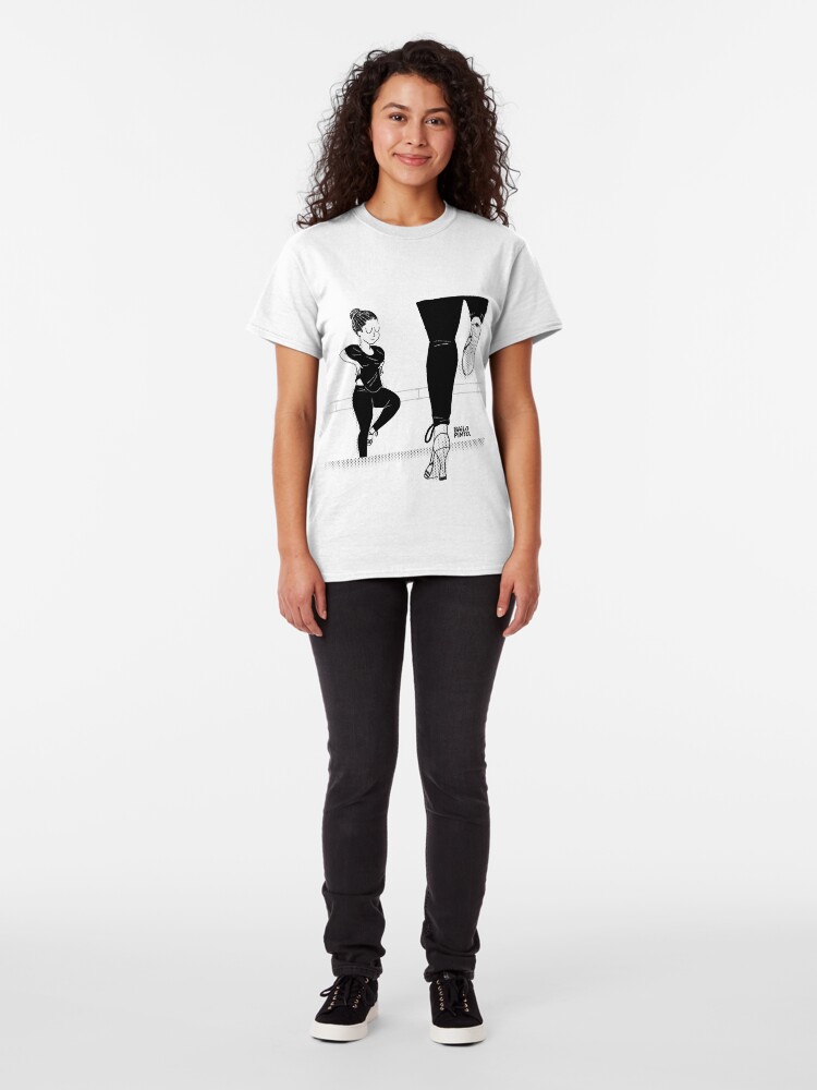 Vista alternativa de Camiseta clásica Salsera ensayando para bailar