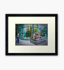 HSBC Bank: Lion Framed Print