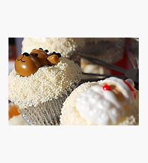 Christmas Cup Cakes Photographic Print