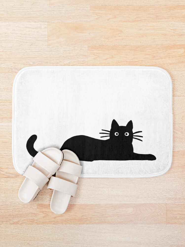 Alternate view of Black Cat Bath Mat