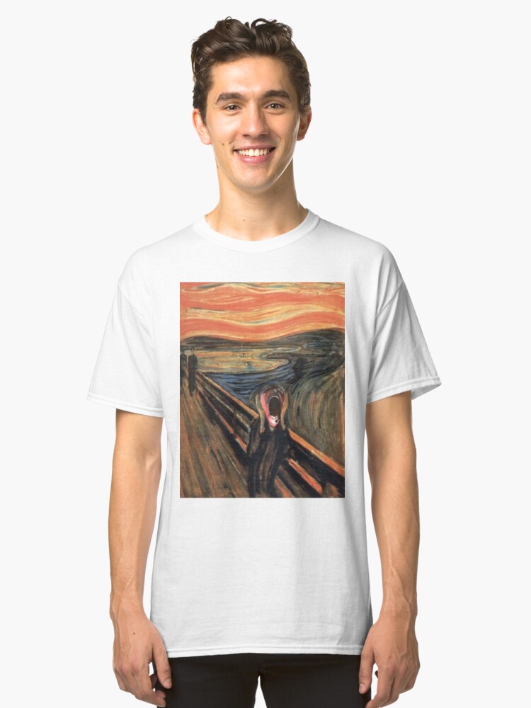 Alternate view of pink scream Classic T-Shirt