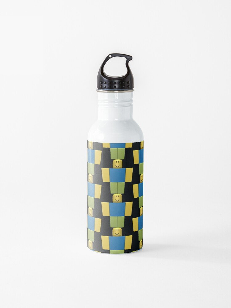 Roblox Noob Water Bottle By Ilovenicolas Redbubble - roblox get eaten by the noob drawstring bag by jenr8d designs