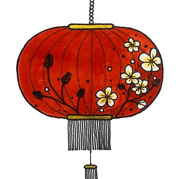 Cotton Cami top in chinese lantern print