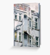 fire escape Greeting Card