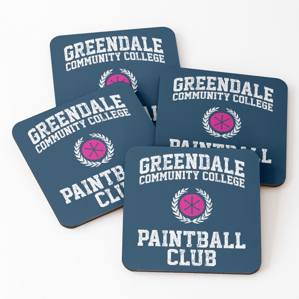 Greendale Community College Paintball Club Coasters (Set of 4)