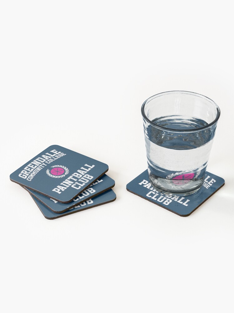 Alternate view of Greendale Community College Paintball Club Coasters (Set of 4)