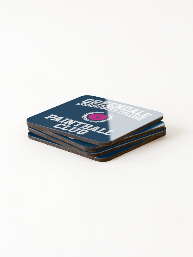 Alternate view of Greendale Community College Paintball Club Coasters (Set of 4)