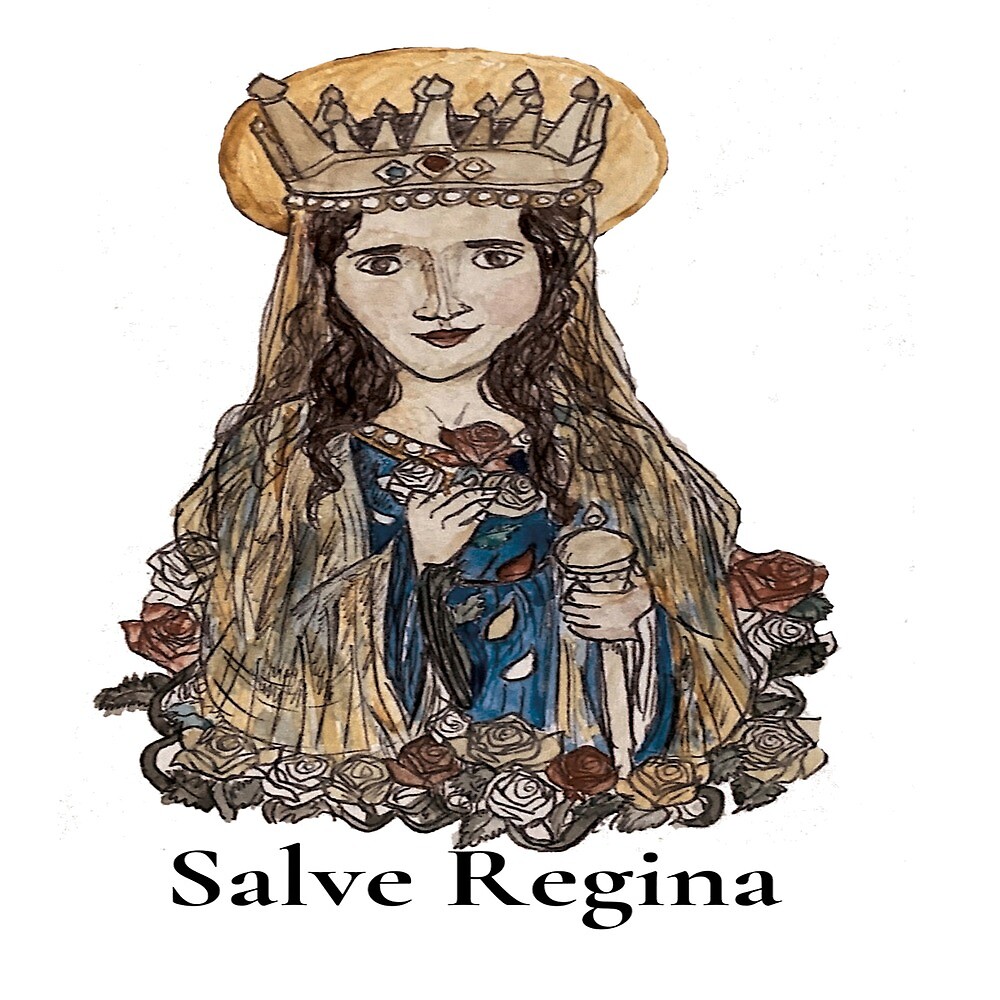 "Salve Regina sticker" by HeartofanArtist Redbubble