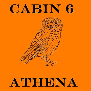 TOOLOUD Camp Half Blood Cabin 6 Athena Womens T-Shirt - Orange - XS at   Women's Clothing store