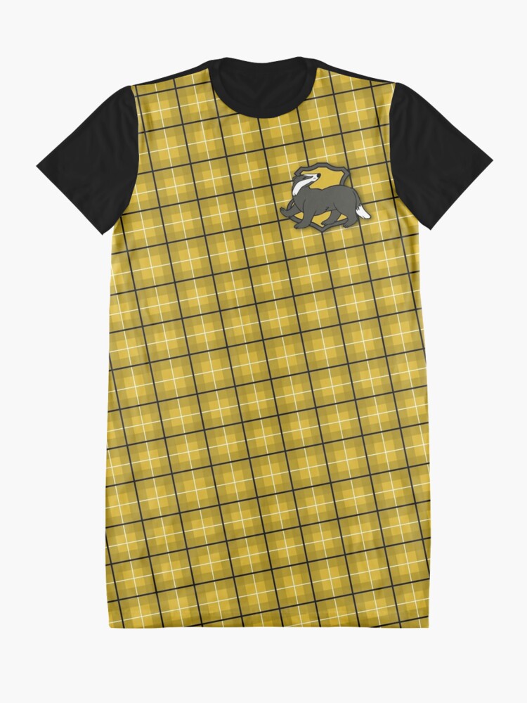 Alternate view of Badger House Plaid Graphic T-Shirt Dress