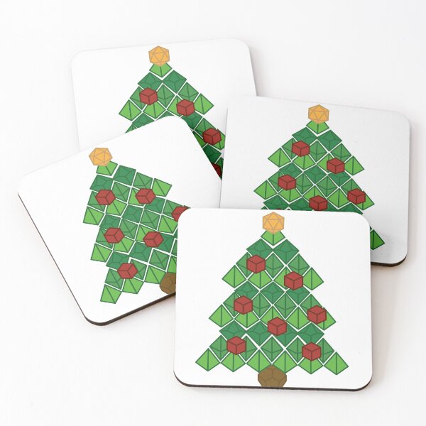 Critmas Tree Coasters (Set of 4)