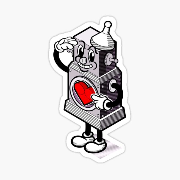 Heartful Robot Sticker