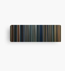 Moviebarcode: The Lord of the Rings Trilogy (2001-2003) Canvas Print