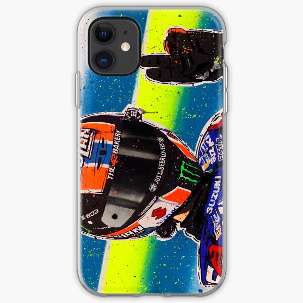 Alex Rins graffiti painting by DRAutoArt iPhone Soft Case