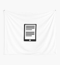 E-Book Reader Wall Tapestry