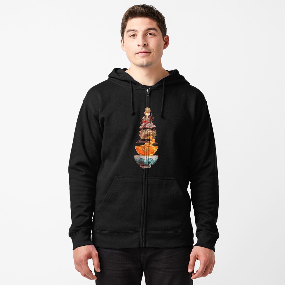 chines food Zipped Hoodie
