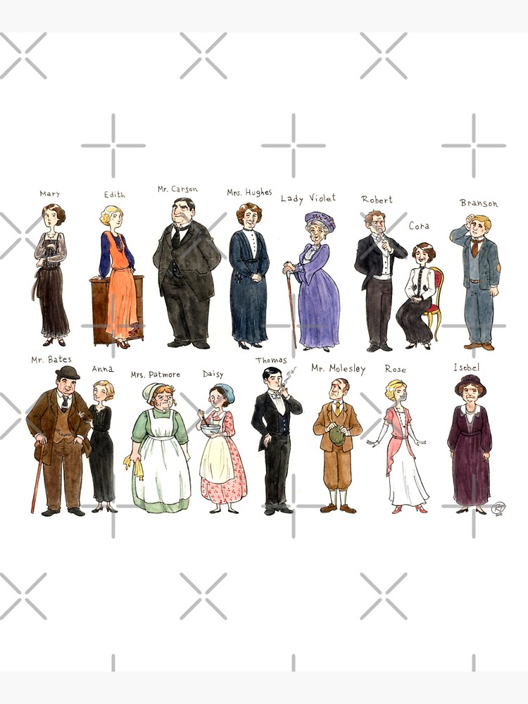 Downton A. Portraits by Roby-boh