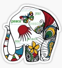 Peace Elephant Sticker