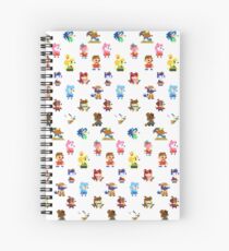 Pixel Crossing Spiral Notebook