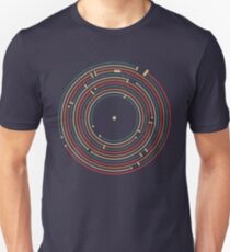 Vinyl music metro record map labyrinth Unisex T-Shirt