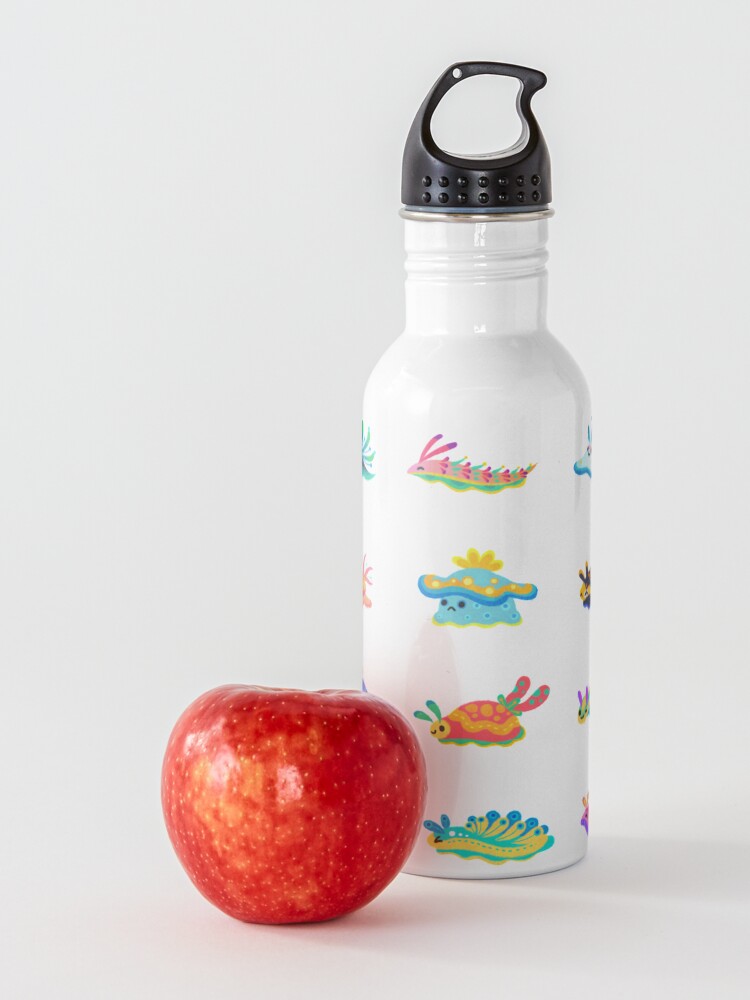 Alternate view of Sea slug - black Water Bottle