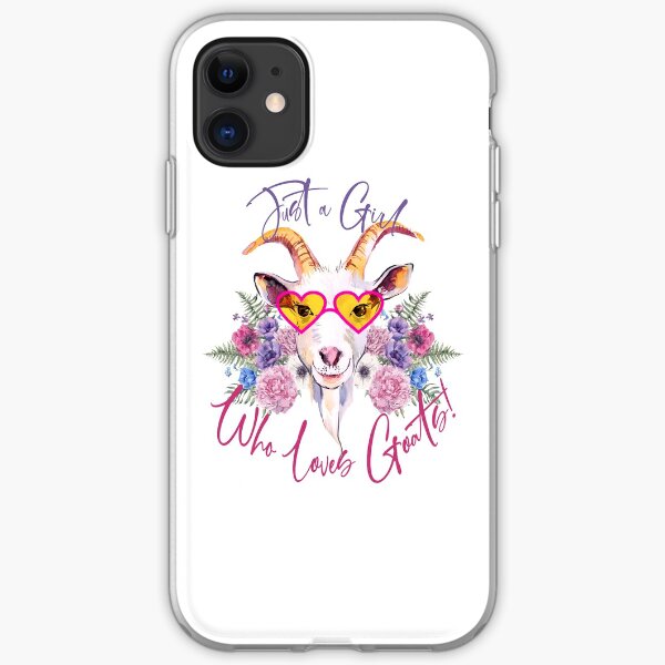 Just a Girl Who Loves Goats iPhone Soft Case