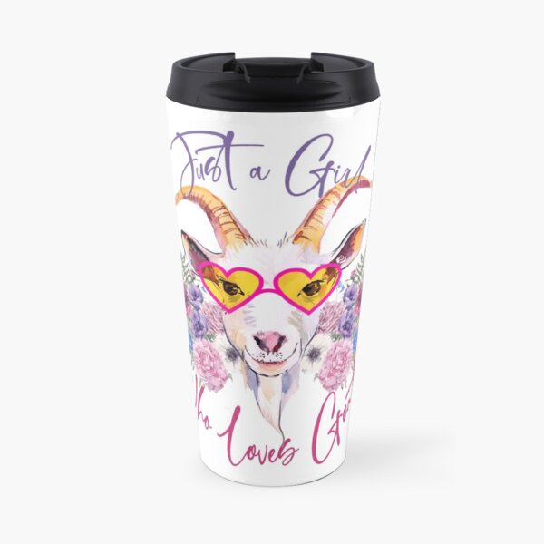 Just a Girl Who Loves Goats Travel Mug