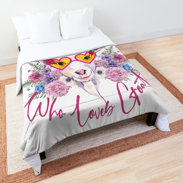 Just a Girl Who Loves Goats Comforter