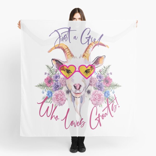 Just a Girl Who Loves Goats Scarf