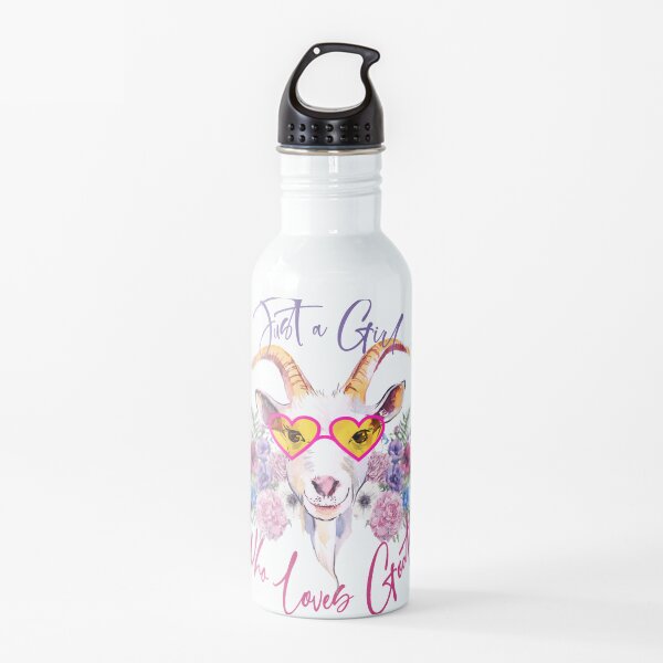 Just a Girl Who Loves Goats Water Bottle