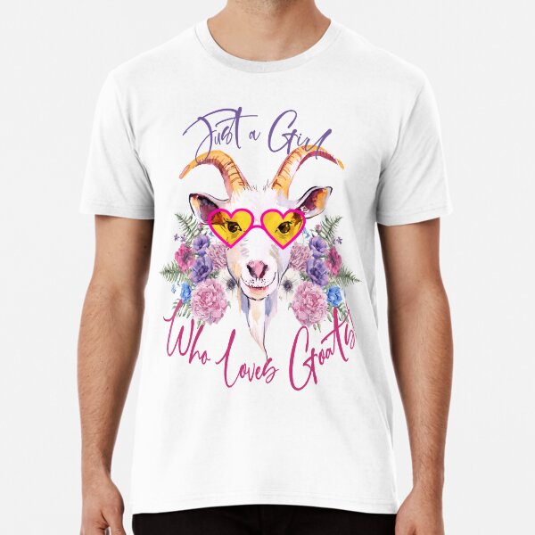 Just a Girl Who Loves Goats Premium T-Shirt