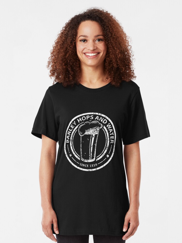 Alternative Ansicht von Barley Hops And Water Since 1516 - Reinheitsgebot Slim Fit T-Shirt