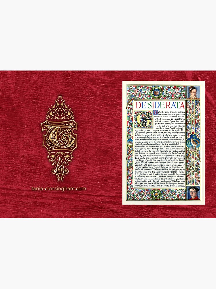 Medieval Illumination - Desiderata by TCilluminate