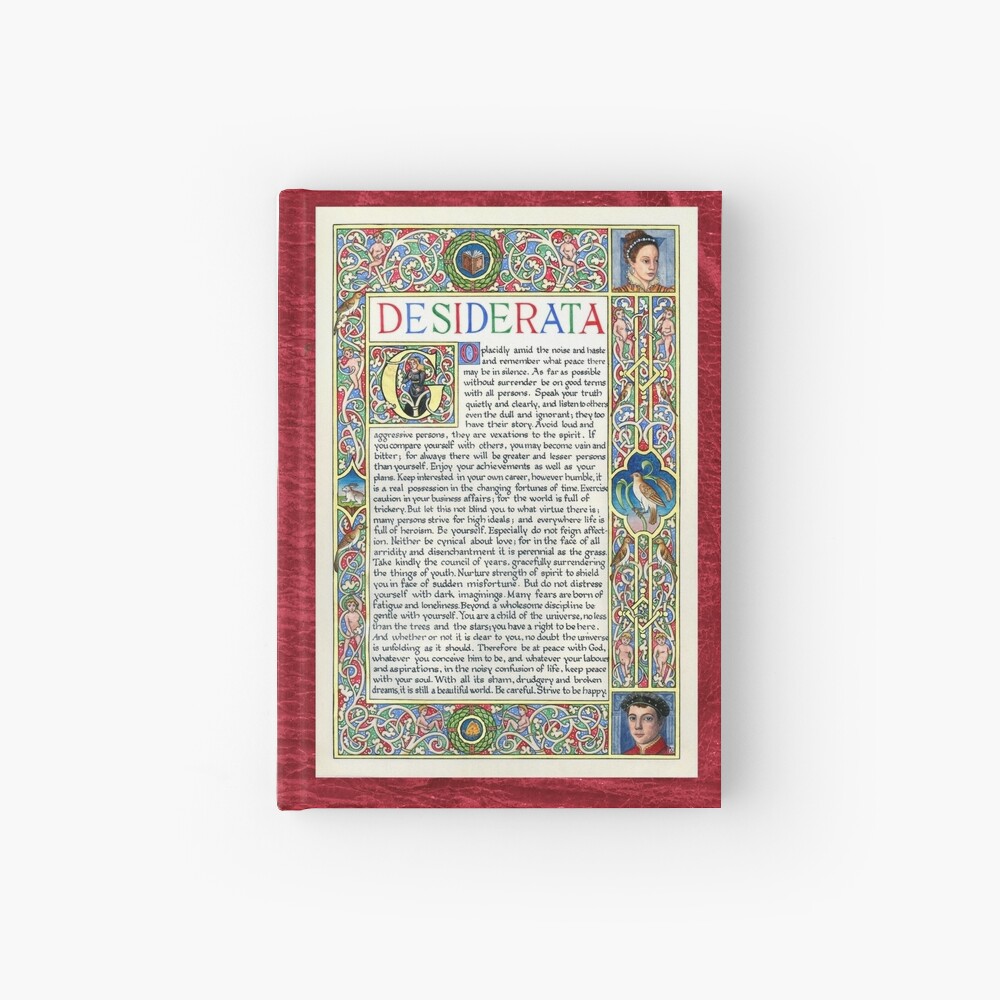 Medieval Illumination - Desiderata Hardcover Journal