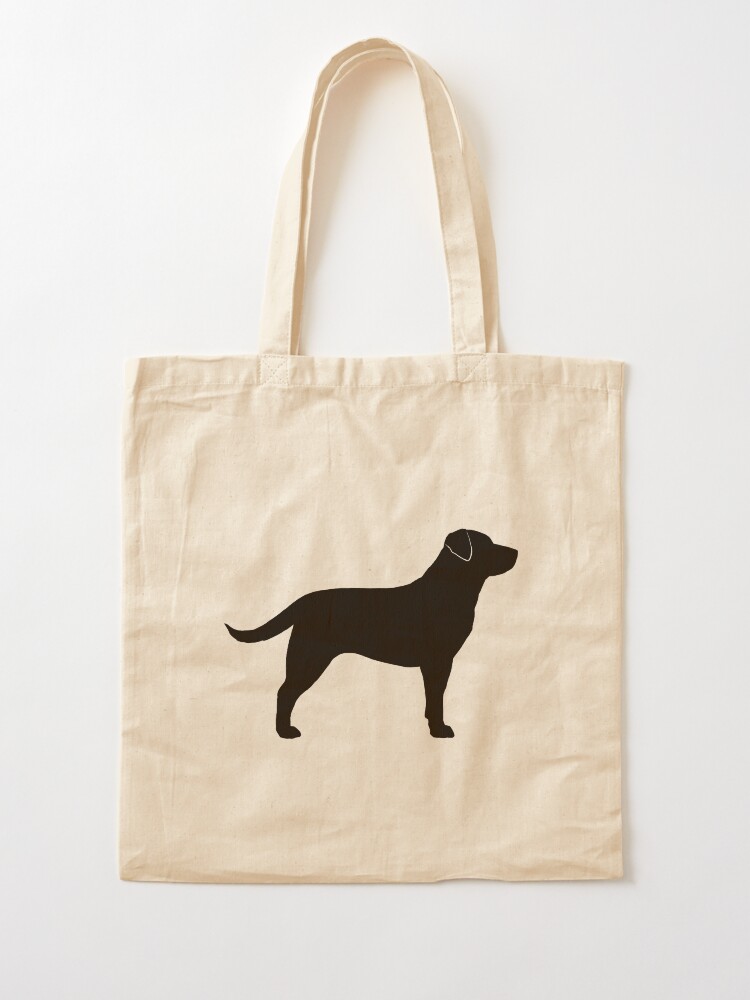 Alternate view of Black Labrador Retriever Silhouette(s) Tote Bag