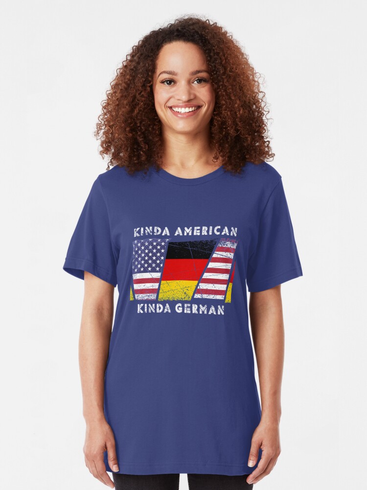 Alternative Ansicht von Kinda American Kinda German - Dual Citizenship Slim Fit T-Shirt