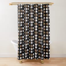 Nine Guinea pigs faces (Super cute!) Shower Curtain