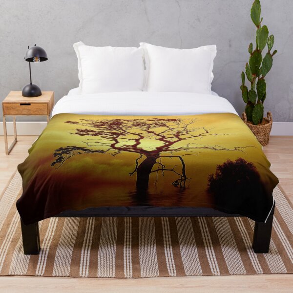 Evening Tree Throw Blanket