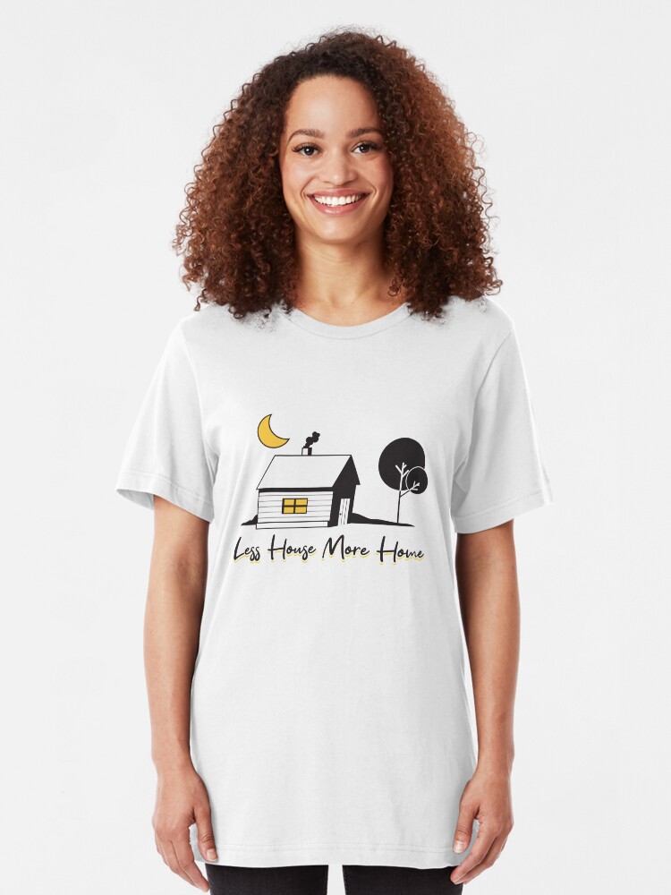Alternative Ansicht von Less House More Home - Tiny House Slim Fit T-Shirt