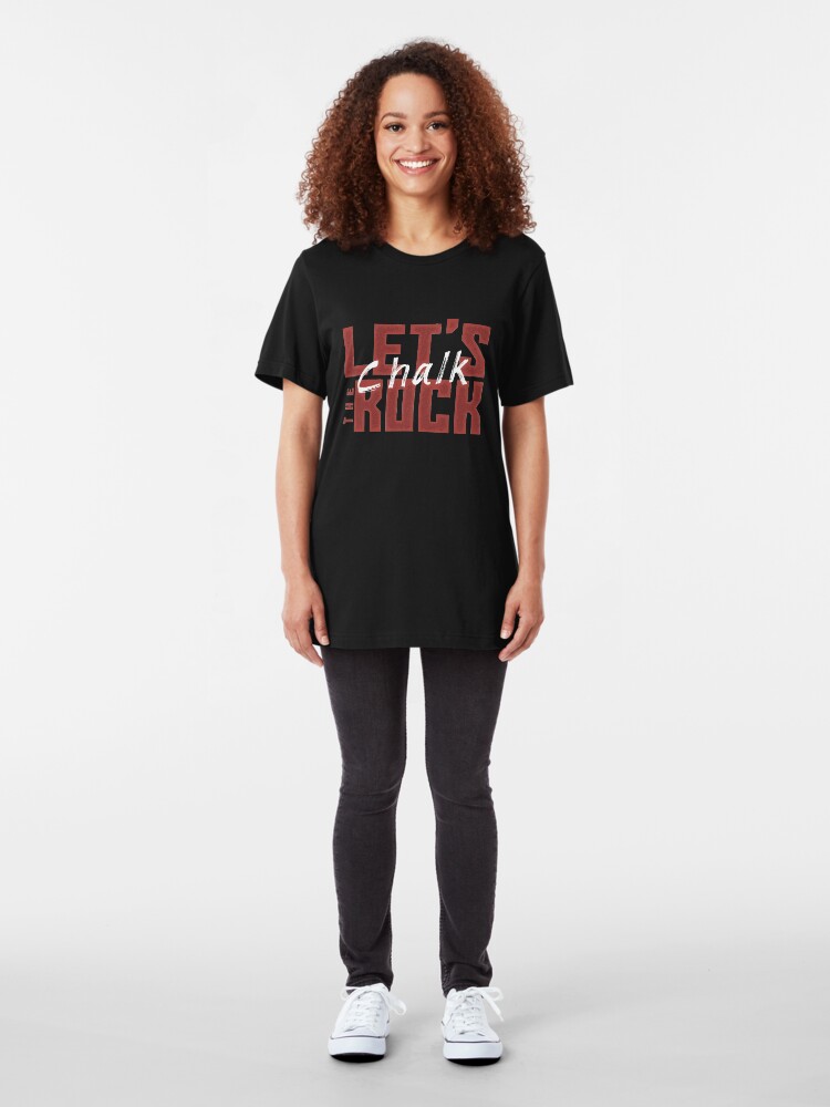 Alternative Ansicht von Let's Chalk The Rock - Rock Climbing Slim Fit T-Shirt