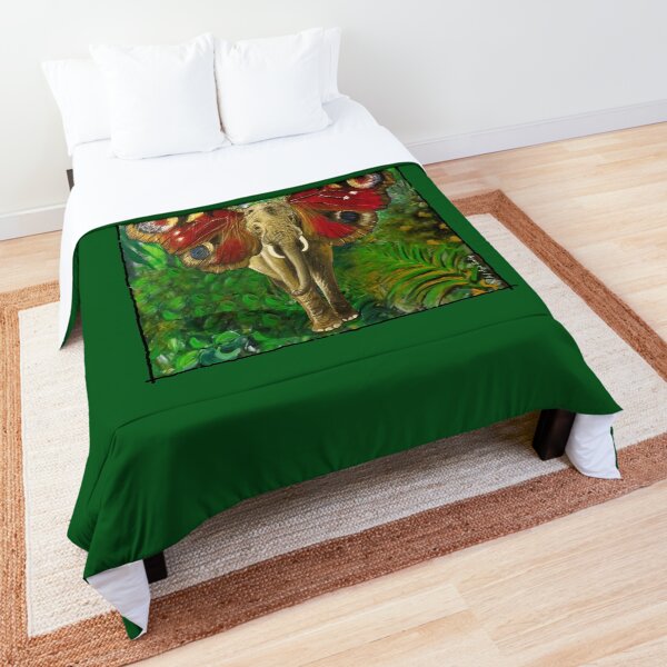 ELEFANT I SCHMETTERLING Tagesdecke