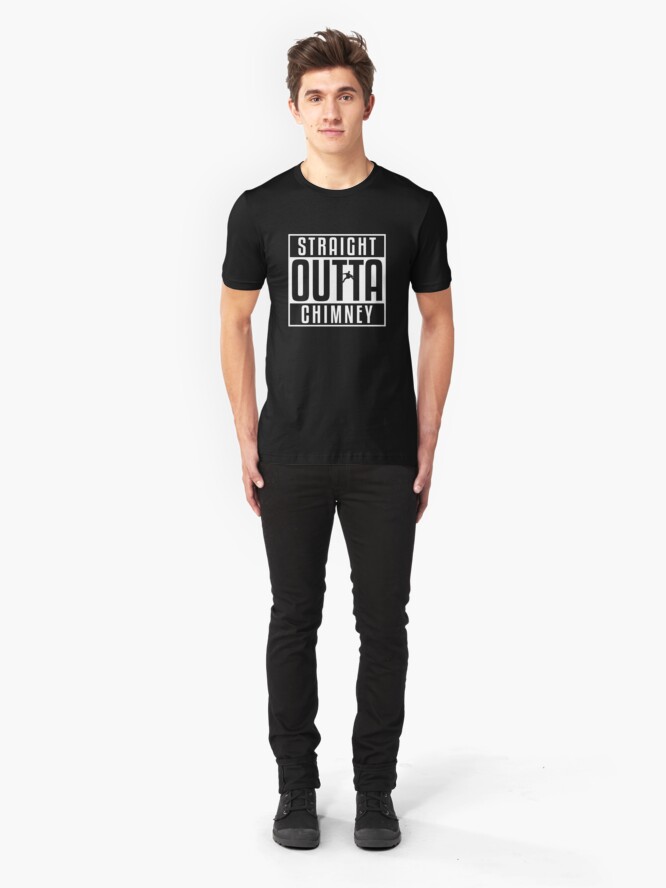 Alternative Ansicht von Straight Outta Chimney - Rock Climbing Slim Fit T-Shirt