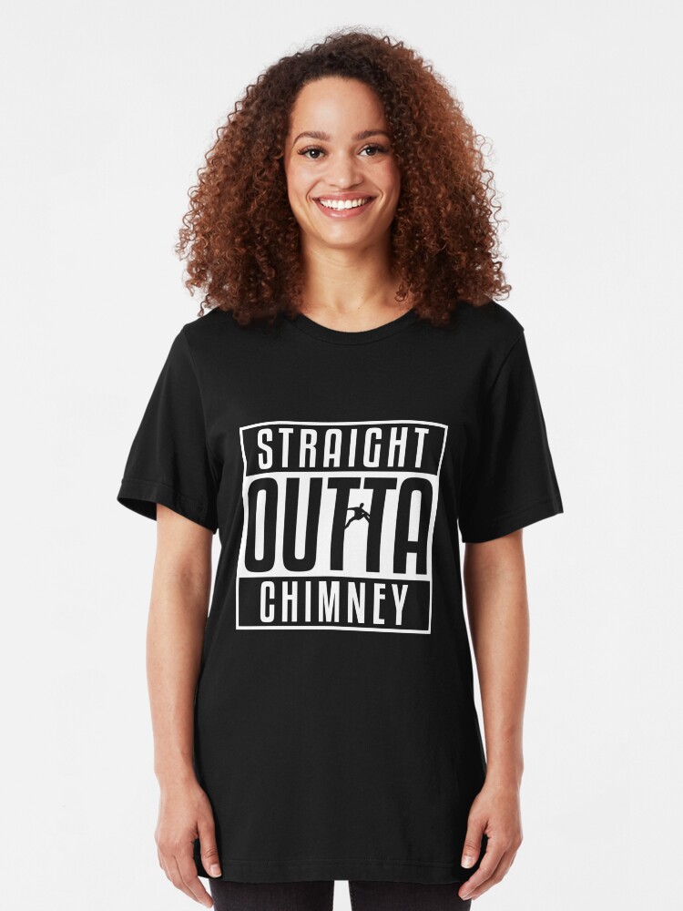 Alternative Ansicht von Straight Outta Chimney - Rock Climbing Slim Fit T-Shirt