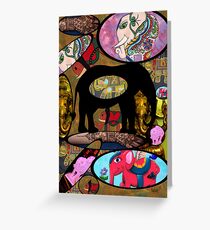 Images of Elephants Greeting Card