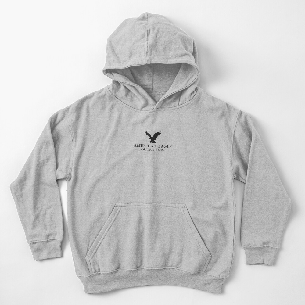 black and white american eagle hoodie