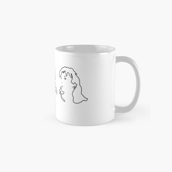Triptych 3 faces outline (classic mug) Classic Mug