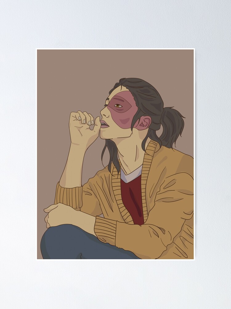 Modern Zuko With Long Hair Poster Poster By Jacqstoned Redbubble