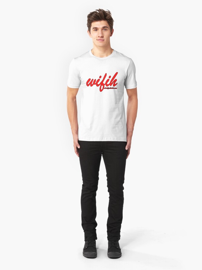 Alternate view of WIFIH 'Plain and Simple' Red Slim Fit T-Shirt